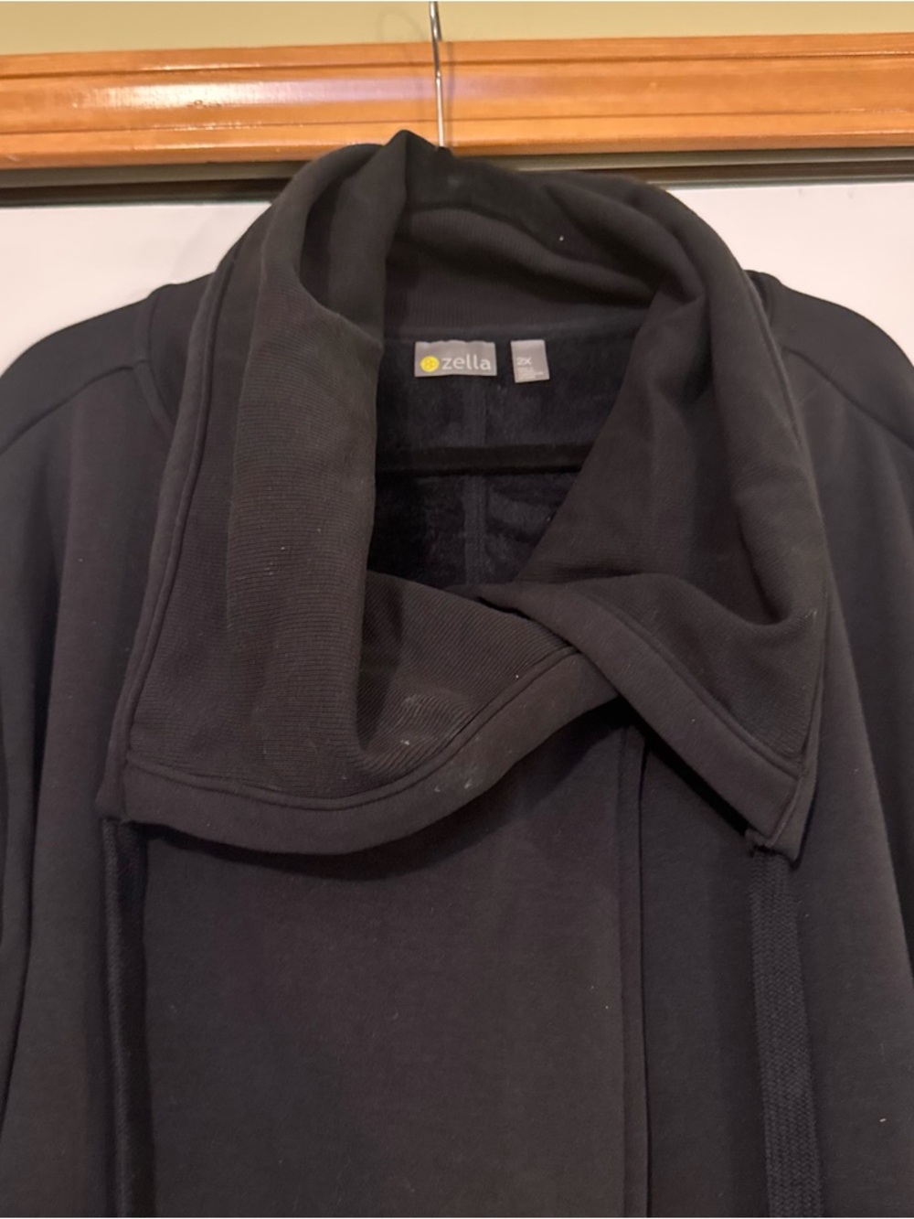 Zella Black Amazing Cozy Wrap Jacket - Picture 7 of 14
